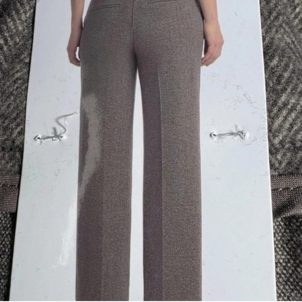 Hilary Radley Women's Front Slash Pockets Stretch Brushed Pants, New - Picture 2 of 6